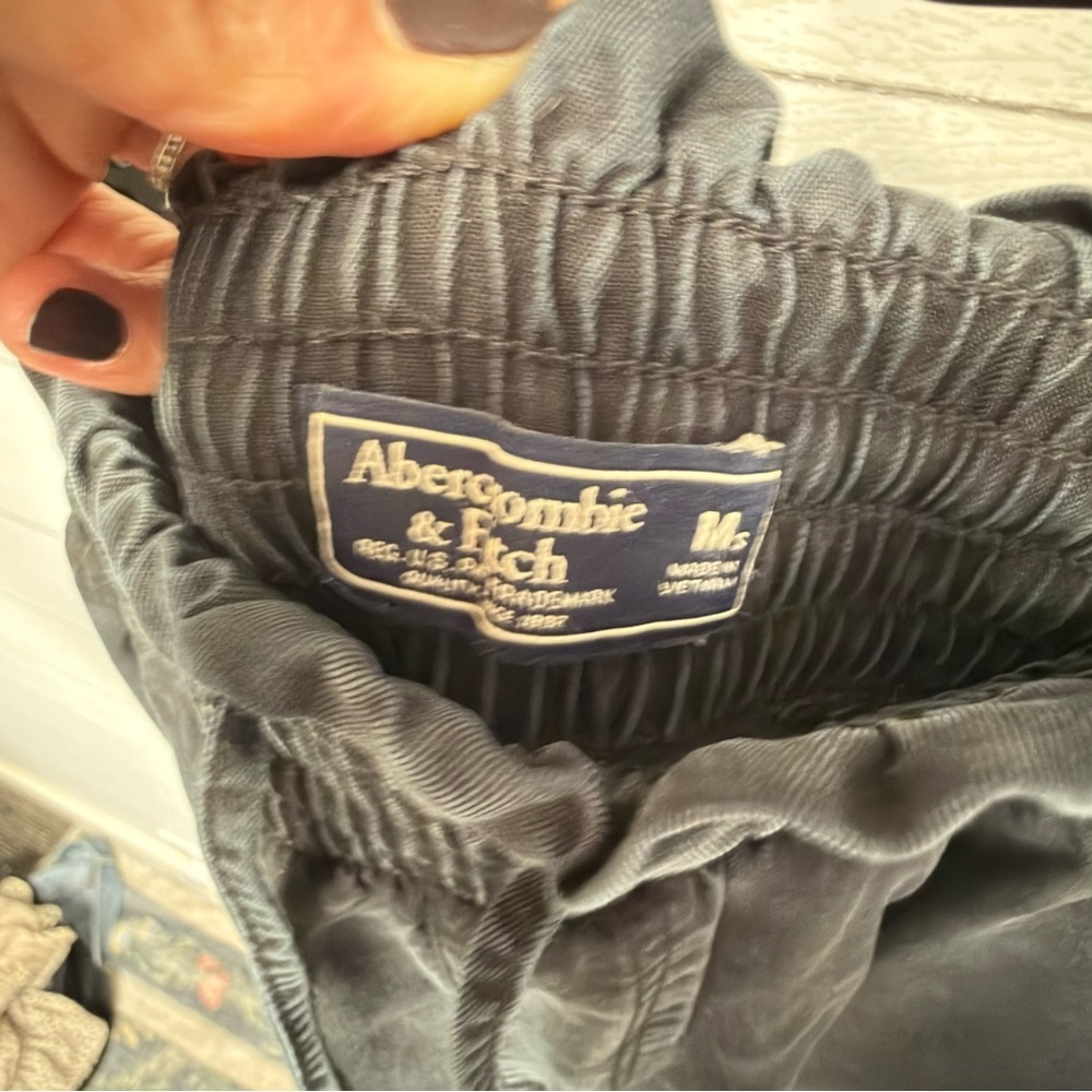 Abercrombie & Fitch Linen-Blend Cargo Jogger Pants – Size M - Picture 4 of 7